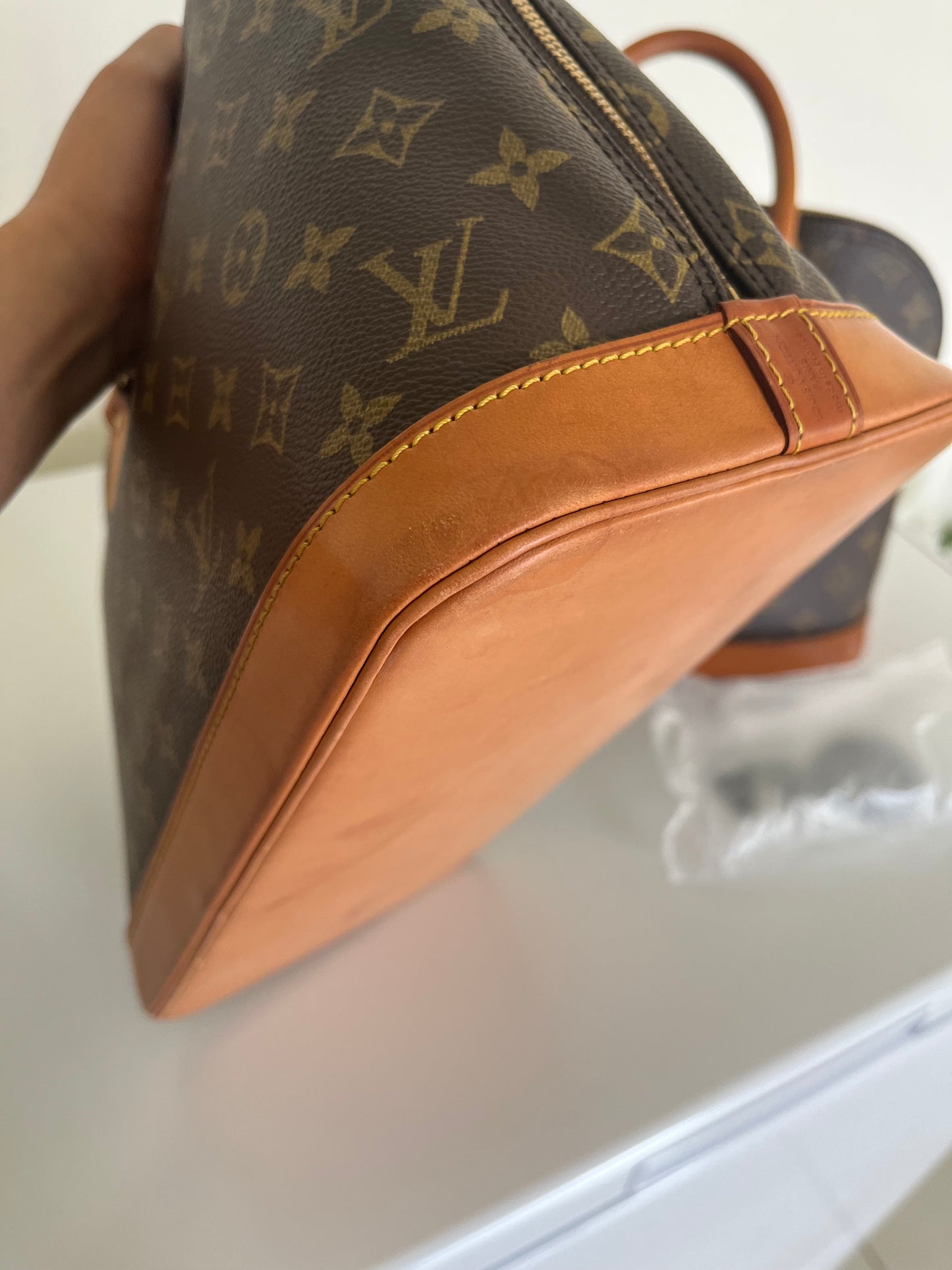 Authentic Louis Vuitton Alma PM Brown Monogram/Vintage/with Authenticity Certificate