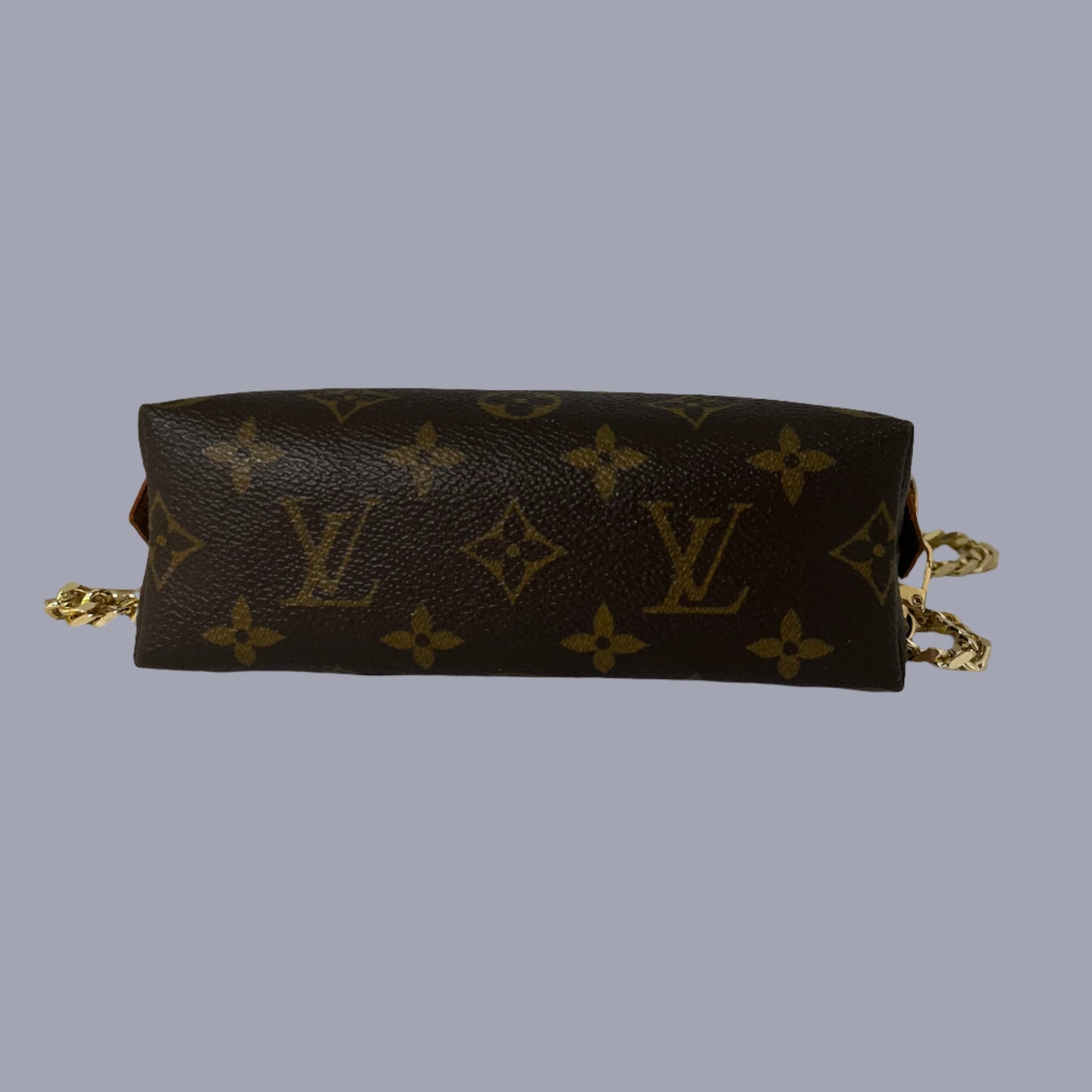 Authentic Louis Vuitton Cosmetics Pouch Brown Monogram/Vintage/Customised