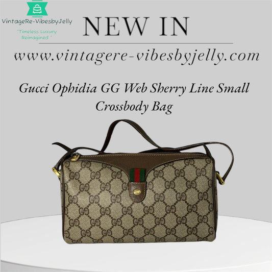 Gucci Ophidia Sherry Line Mini Crossbody Bag/Vintage/Authentic