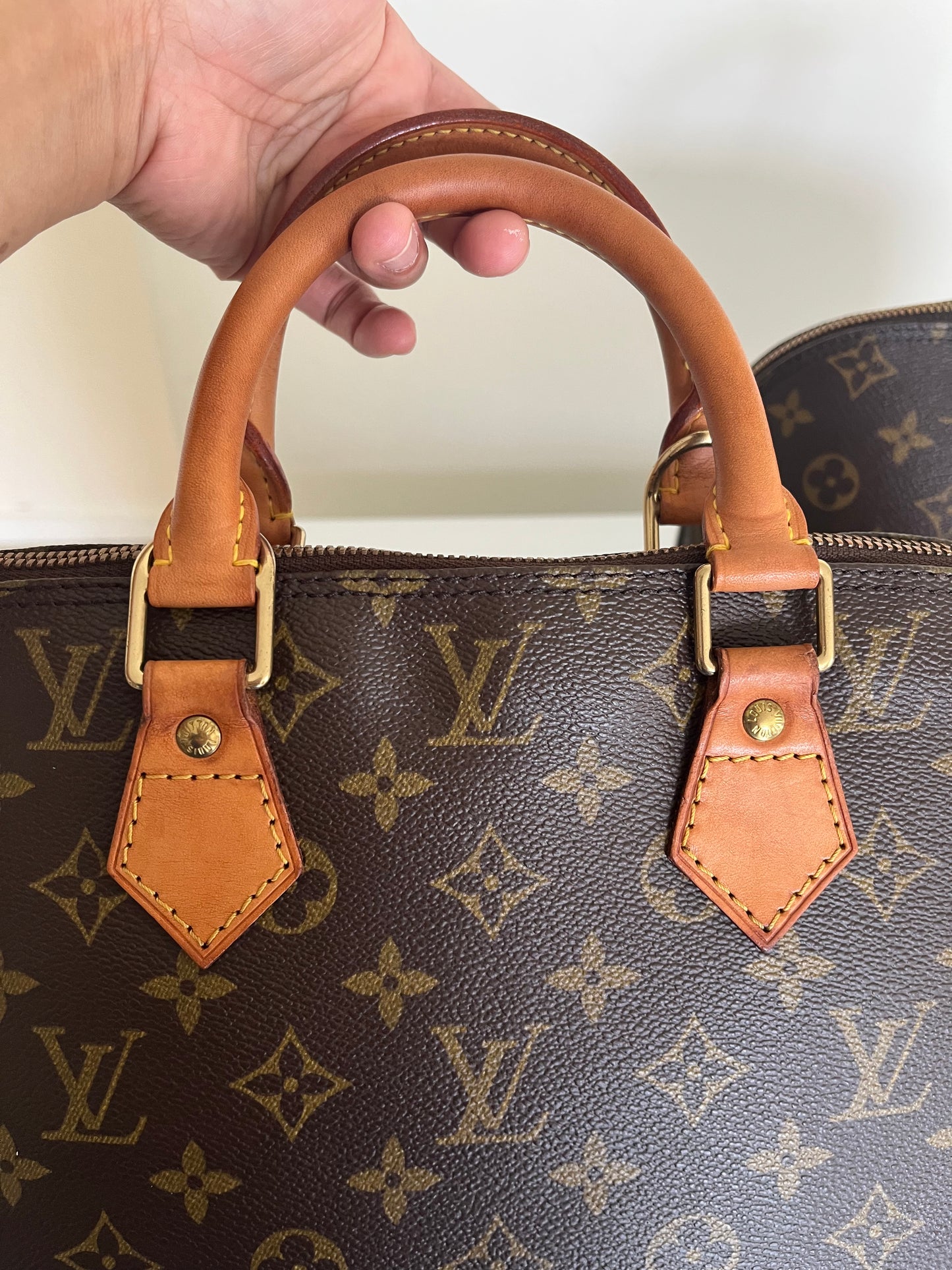 Authentic Louis Vuitton Alma PM Brown Monogram/Vintage/with Authenticity Certificate