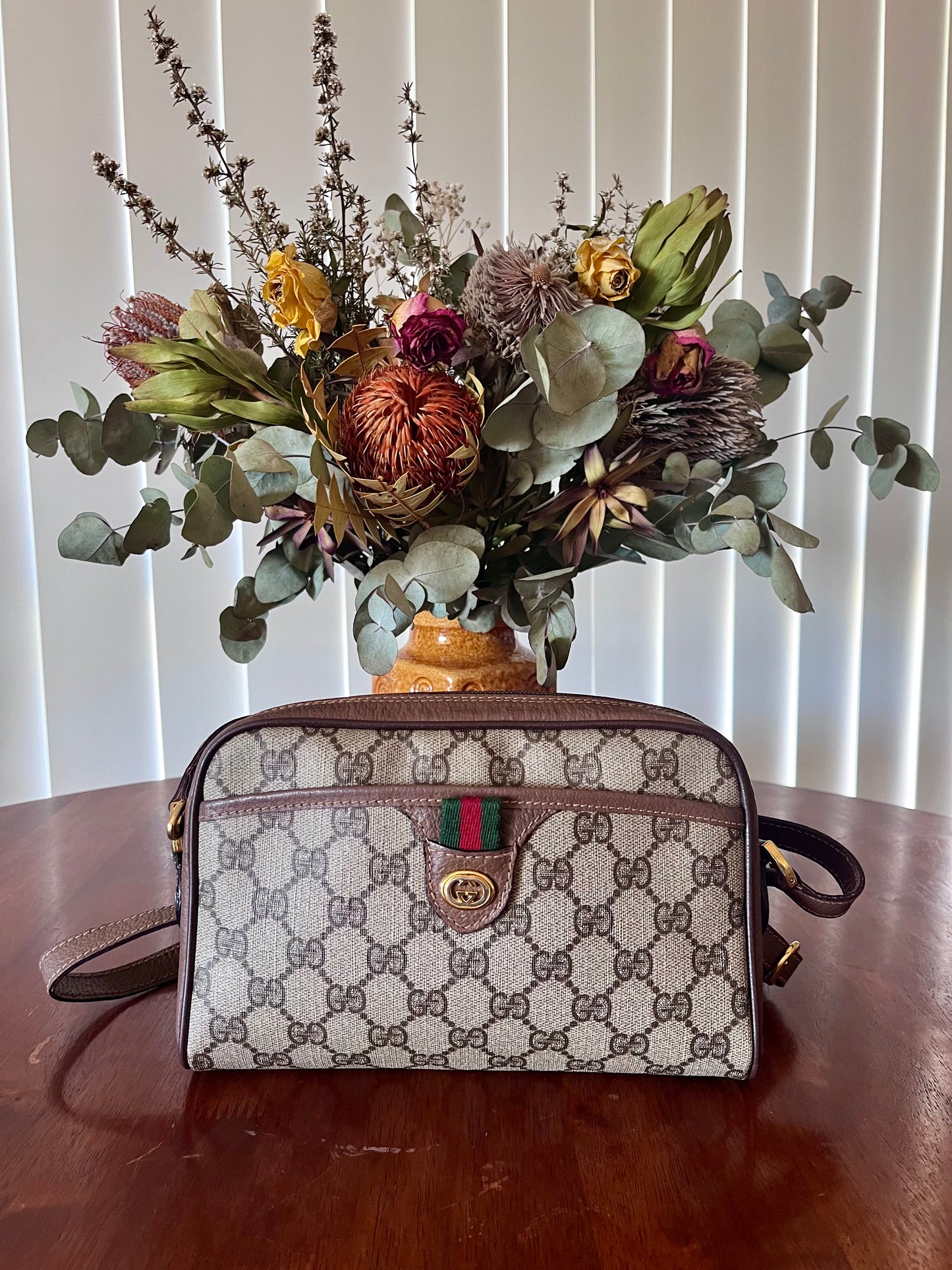 Gucci Ophidia GG web Sherry Line Crossbody Bag/Authentic/Vintage