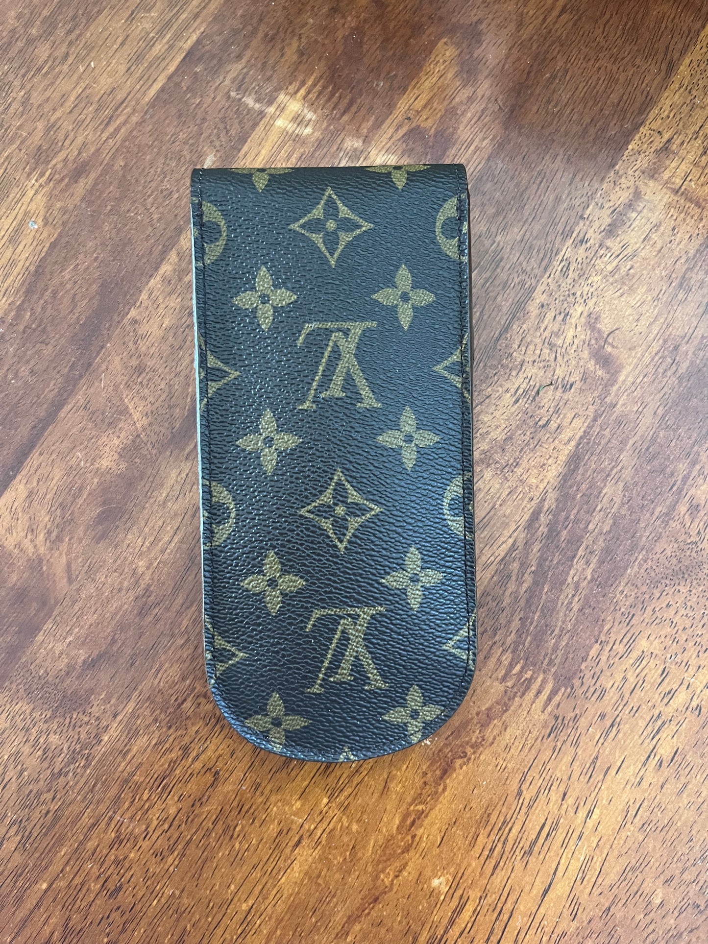 Louis Vuitton Etui Lunette Eyeglasses Case/Brown Monogram/Vintage