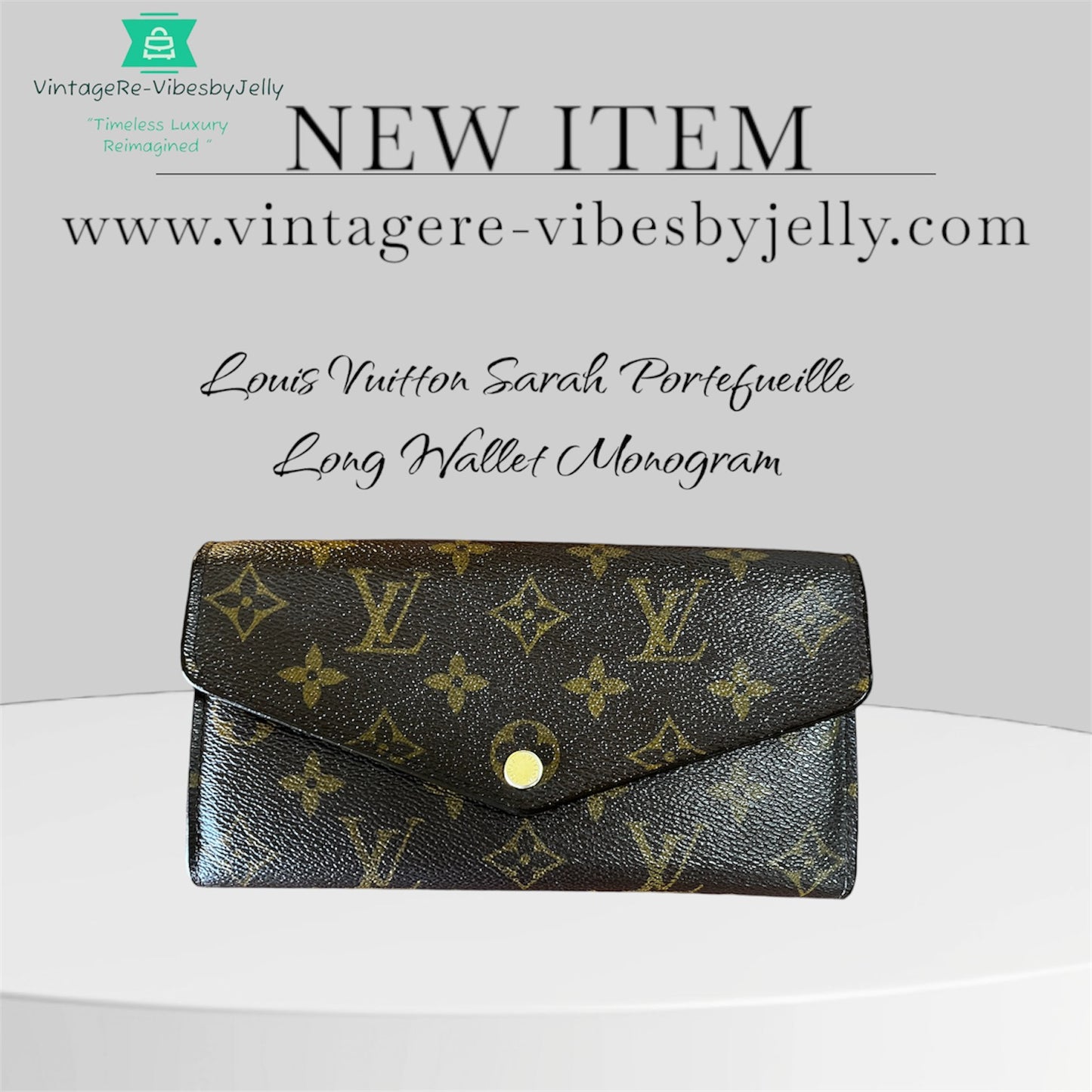 Authentic Louis Vuitton Sarah Portefueile Long Wallet /Used