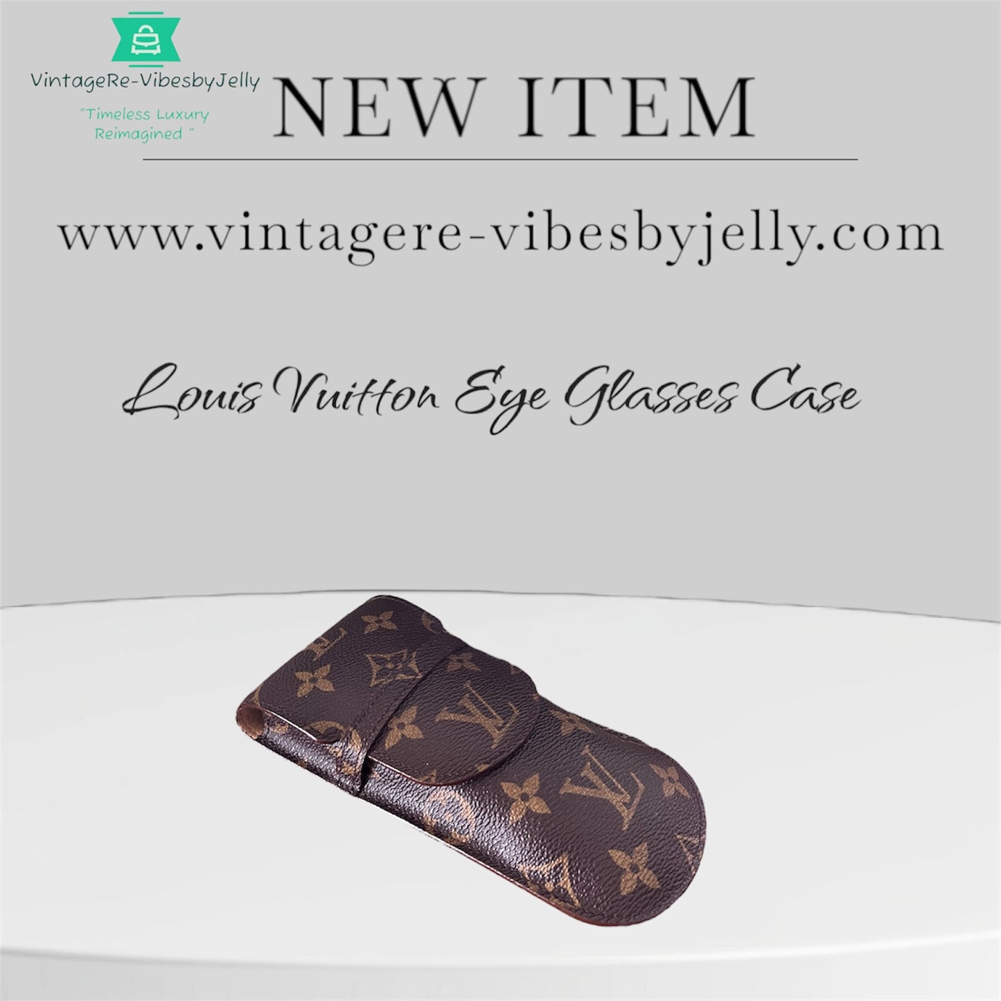 Louis Vuitton Etui Lunette Eyeglasses Case/Brown Monogram/Vintage