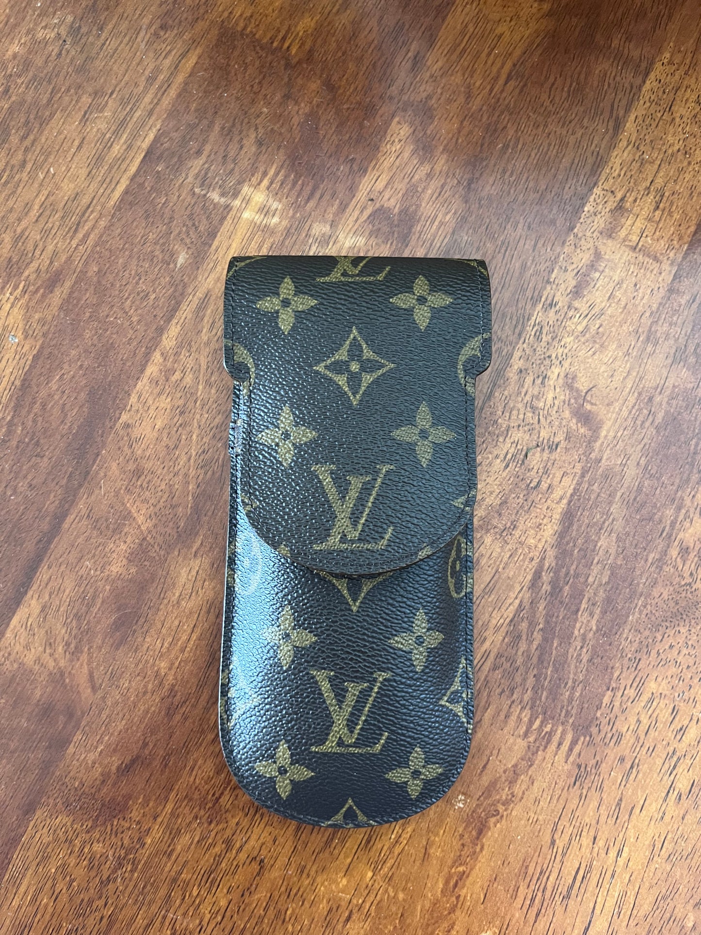 Louis Vuitton Etui Lunette Eyeglasses Case/Brown Monogram/Vintage