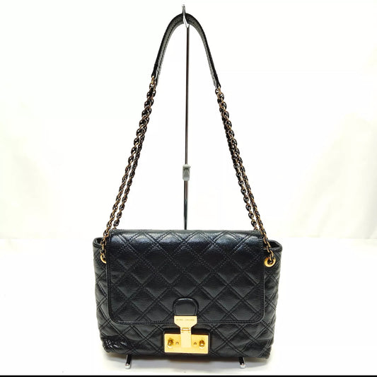 Marc Jacobs Quilted Black Leather Crossbody/Shoulder Bag/Authentic/Used Condition