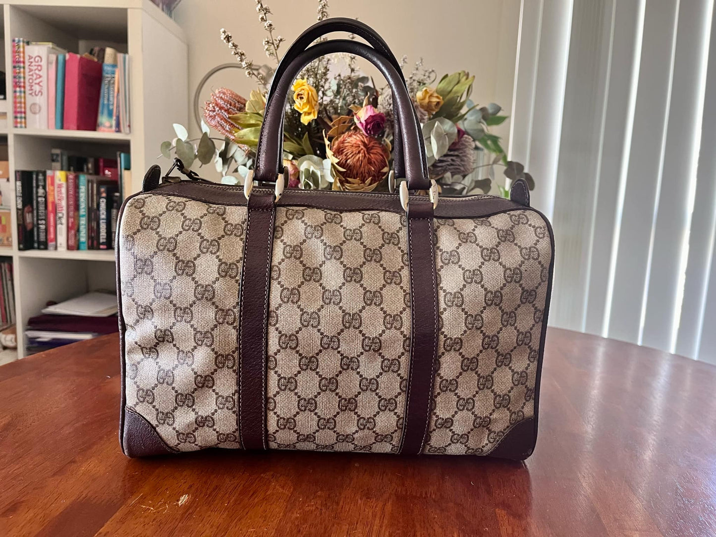 Gucci GG Web Boston Bag/Authentic/Vintage