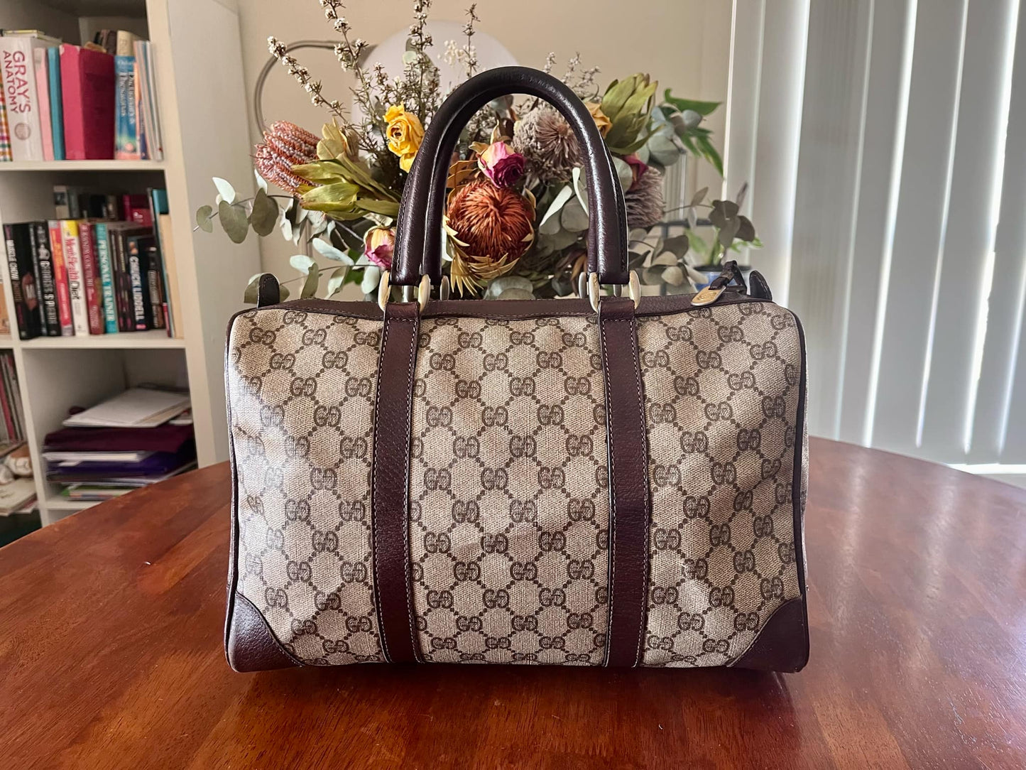 Gucci GG Web Boston Bag/Authentic/Vintage