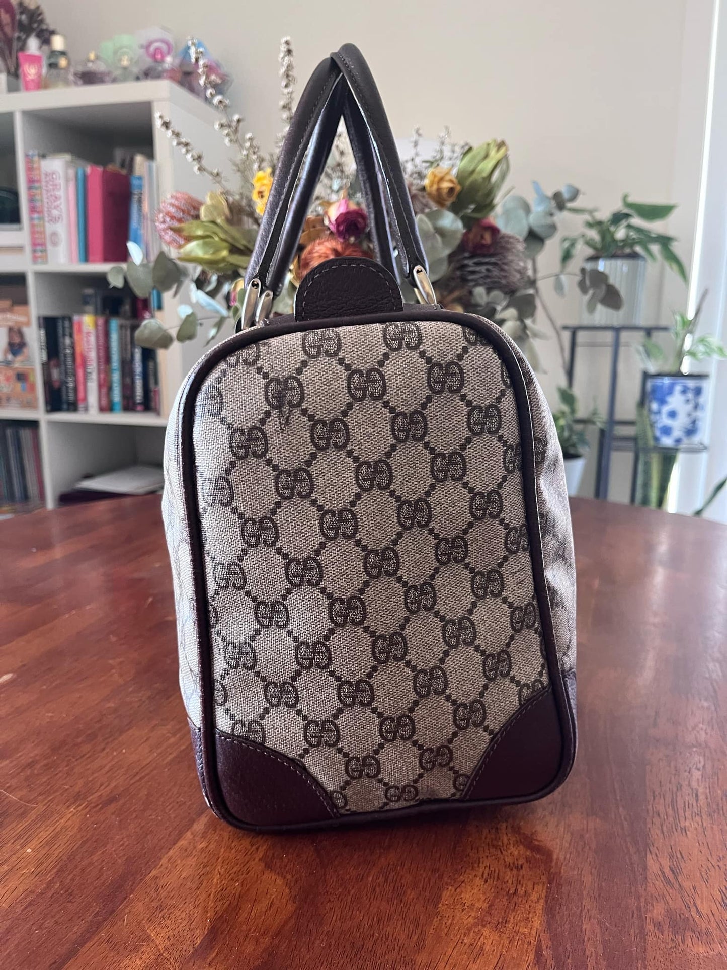 Gucci GG Web Boston Bag/Authentic/Vintage