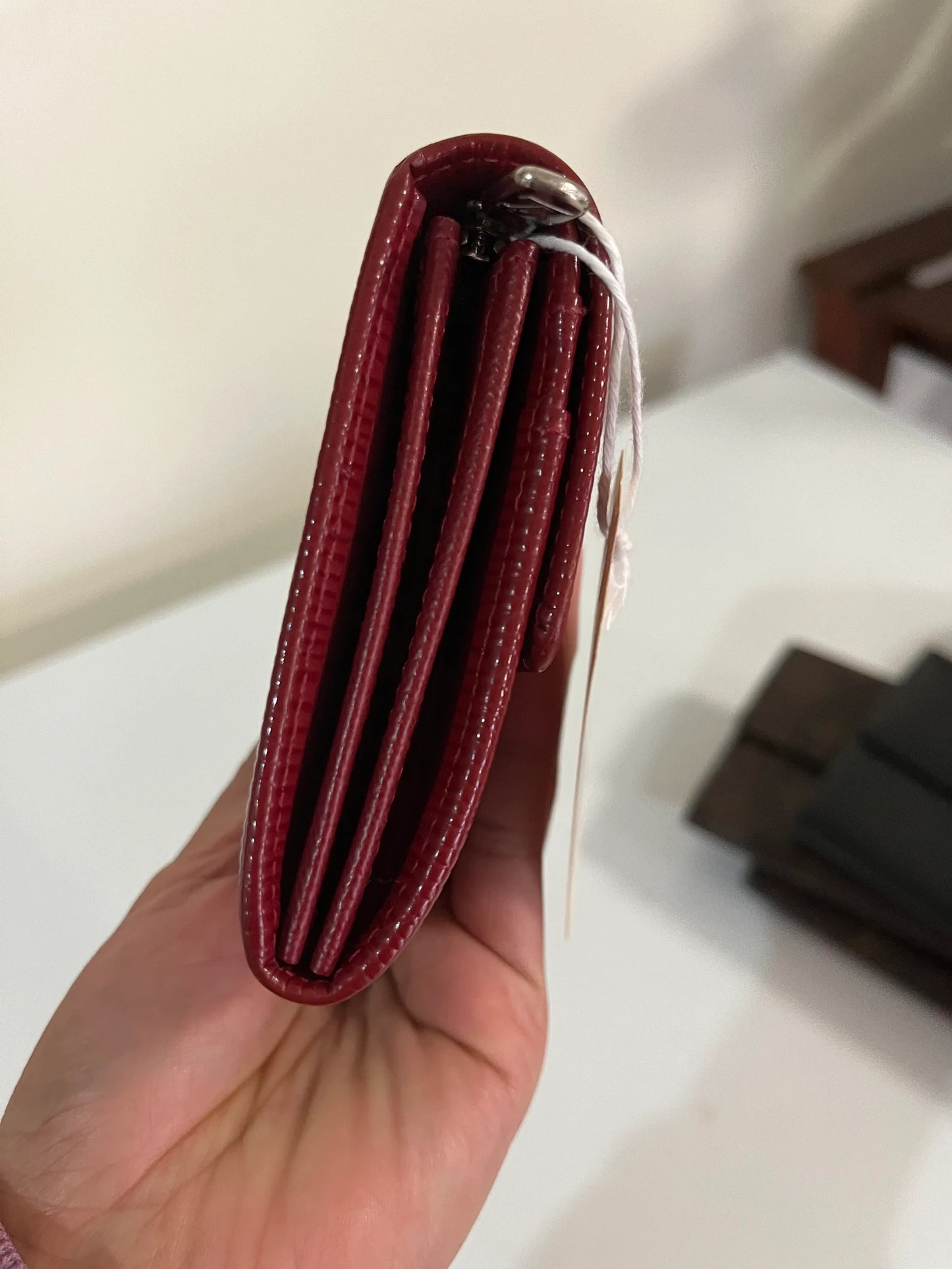 Authentic Louis Vuitton Sarah Portefeuille Long Wallet Red Epi Leather